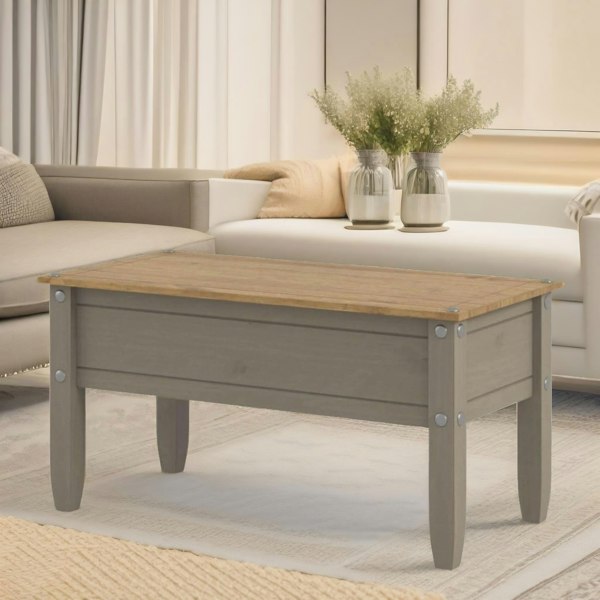 Rafaelo Mobilia Wooden Coffee Table Two Tone Grey