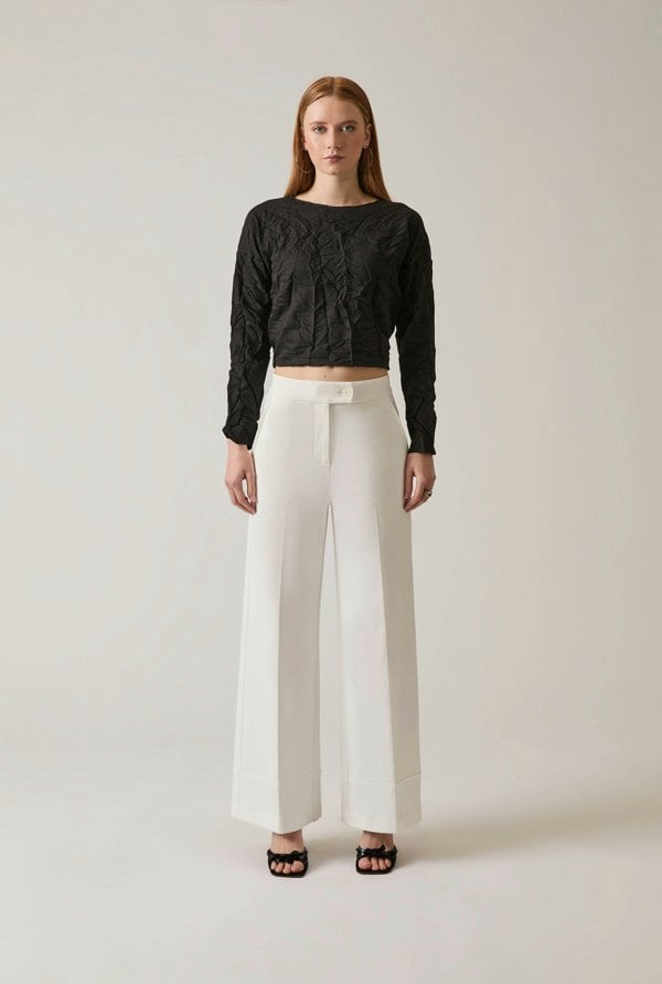 James Lakeland Tailored White Trousers