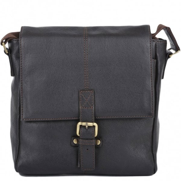 Ashwood Small Real Leather Flight Side Bag: Murphy