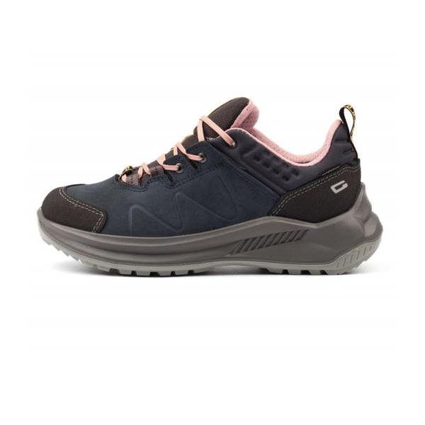 Grisport Lady Horizon walking shoe in Navy with waterproof laces and webbing