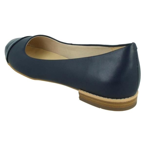 Clarks Ladies Clarks Flat Ballerina Shoes Festival Gold