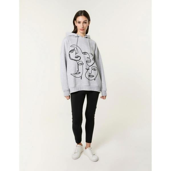 Blue Vanilla Face Art Hoodie