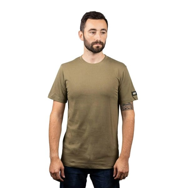 Caterpillar Mens Essentials Short-Sleeved T-Shirt - Marsh