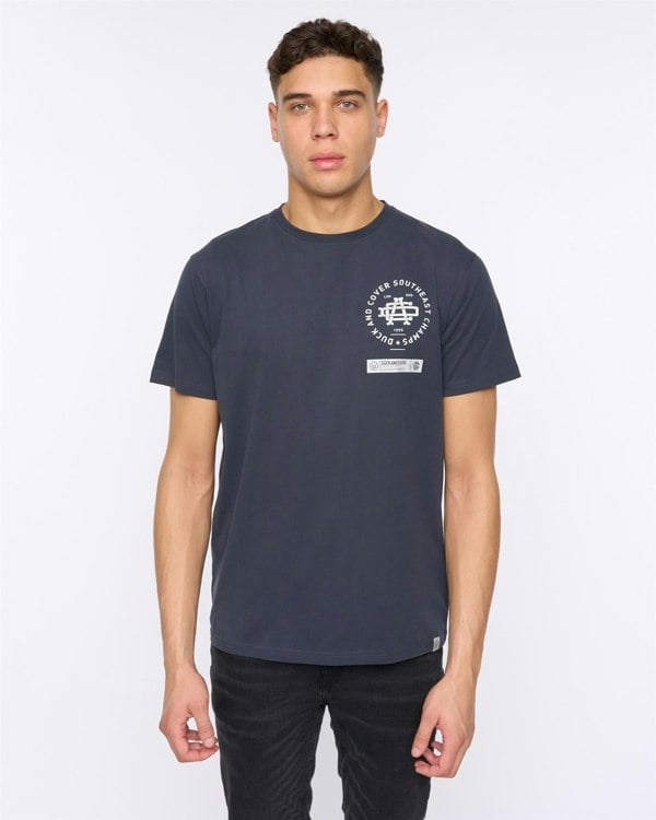 Duck and Cover Chellforth T-Shirt - Navy