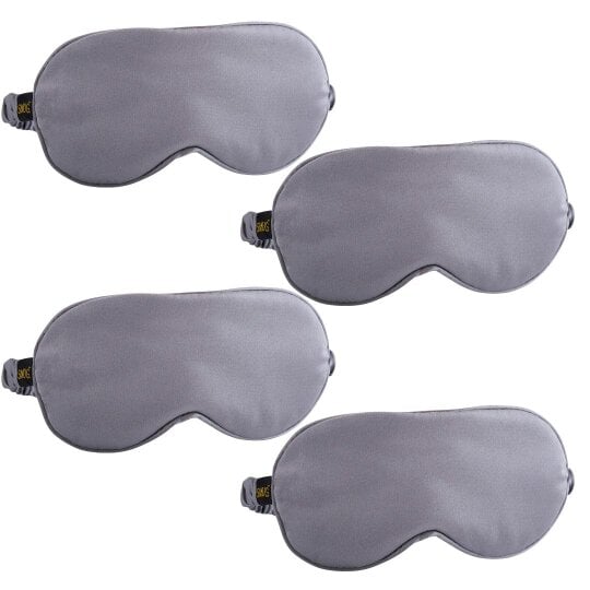 Satin Sleep Mask Multipack Sets - Various Designs - Grey