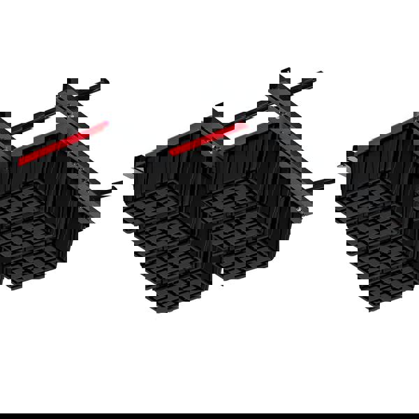 Gr8 Home Overhead Adjustable Storage Bin Rack Tote Brackets Garage Ceiling Rail Organiser