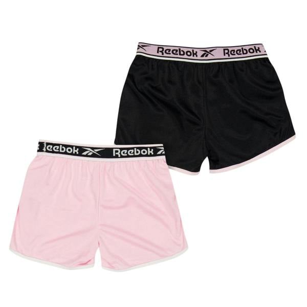 Reebok Childrens/Kids Mesh Casual Shorts (Pack of 2) - Black - 