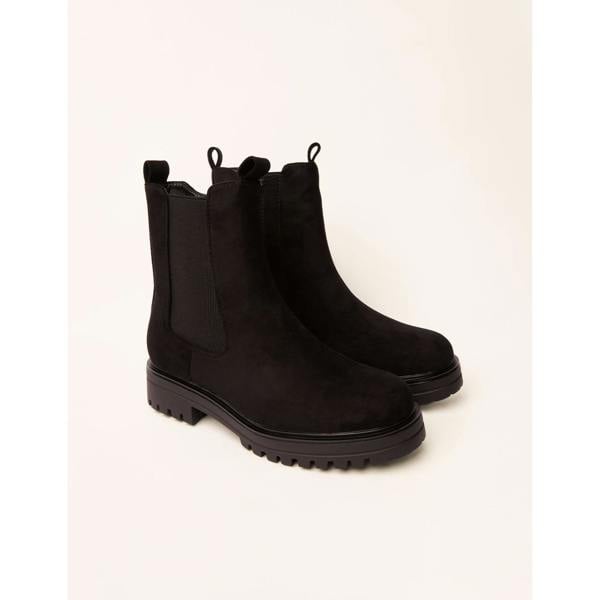 Blue Vanilla Chunky Suede Chelsea Boots