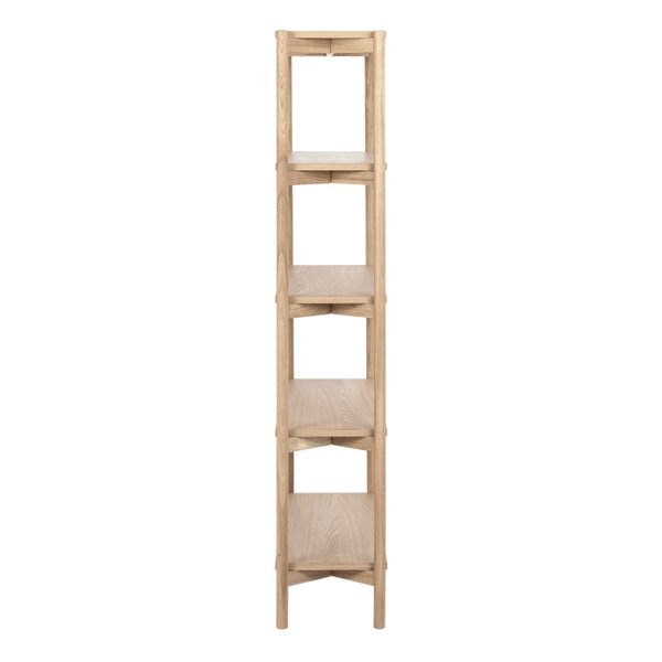 Wyld Haus Berrytwist White Oak Veener Bookcase 4 Shelves