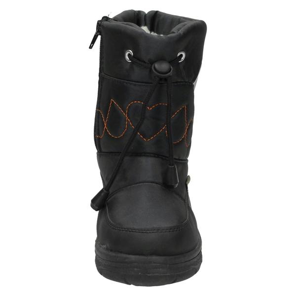 Boys Snow Fun Tie Front Embroidered Design Snow Boots 8.561801A