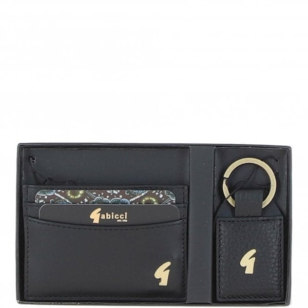 Gabicci Real Leather Card Holder & Key Ring Gift Set: GB-303-GS
