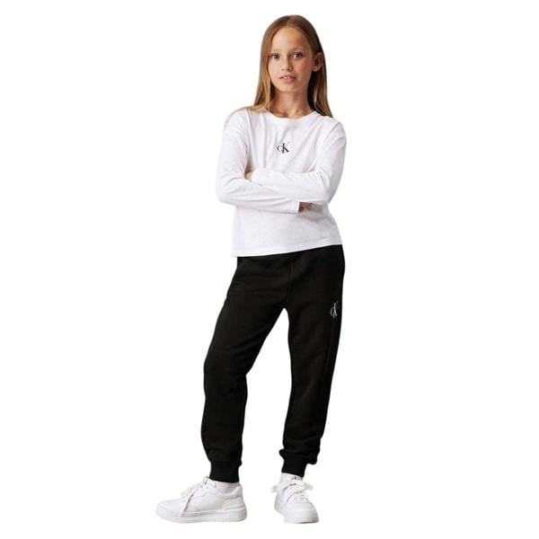 Calvin Klein Childrens/Kids Mono Regular Jogging Bottoms - Black - 