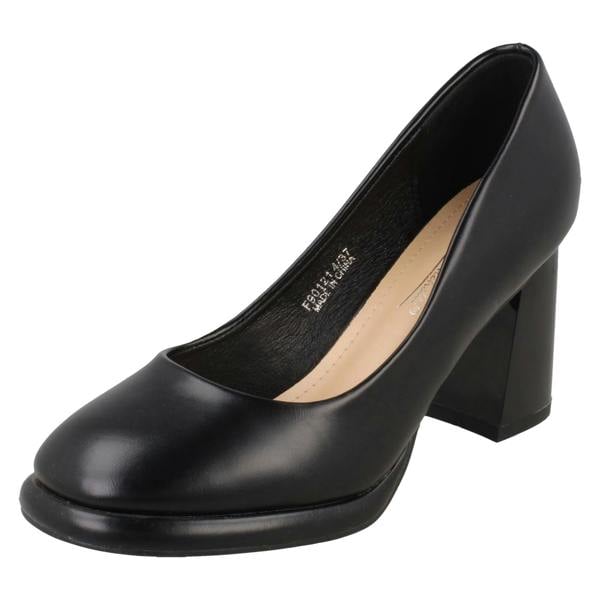 Anne Michelle Womens Anne Michelle Block Heeled Court Shoes F90121