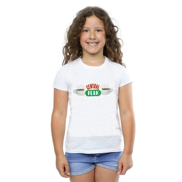 Friends Girls Central Perk Cotton T-Shirt - White