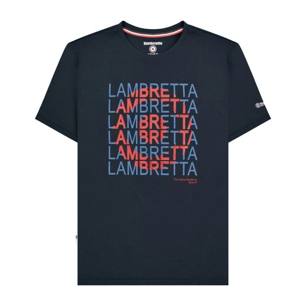 Lambretta Mens Heritage SS25 Target T-Shirt - Navy
