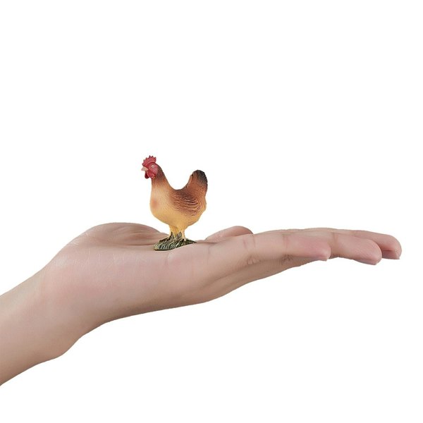 Mojo Fun Hen Standing Farm Toy Figure 5 cm Height Approx - 387052