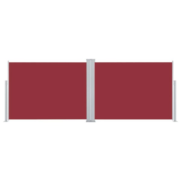 Berkfield Retractable Side Awning Red 120x1000 cm