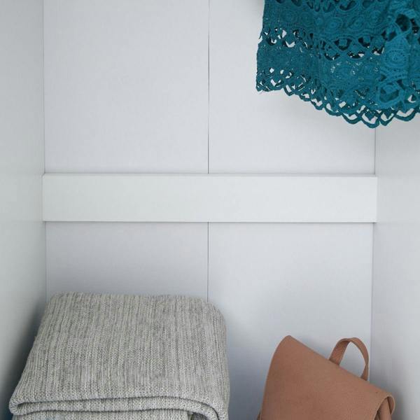Timber Art Design Modern 2 Door Double Wardrobe with Hanging Rail – Bedroom Storage