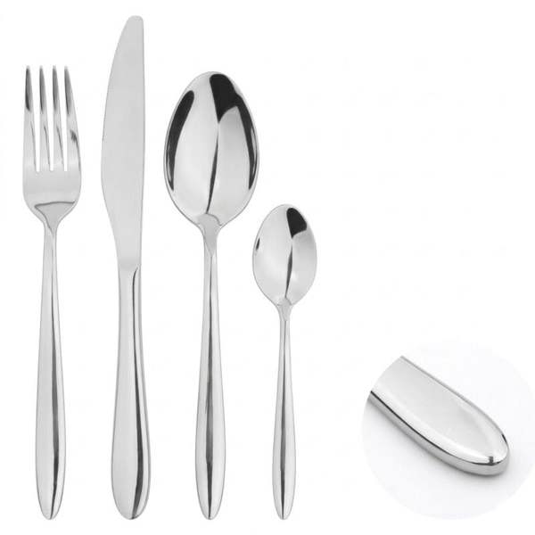 Glim Glam Cutlery Set Fork Spoon 24pc Sets Anydate Pointed End