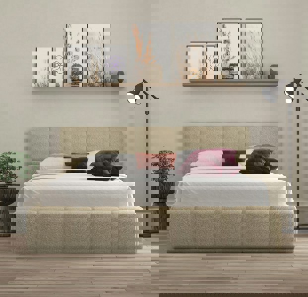 DS Living Ovella Cubed Ottoman Bed - Latte