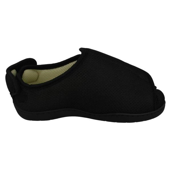 Spot On Unisex Spot On Perforated Cross Over Wide Fitting Slippers