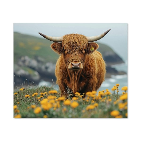 Warren Reed - Designer Highland Cow By The Coast Kitchen Splashback