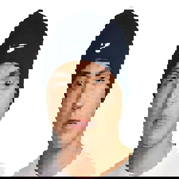 Nike Therma Fit Swoosh Fleece Beanie - Navy - 