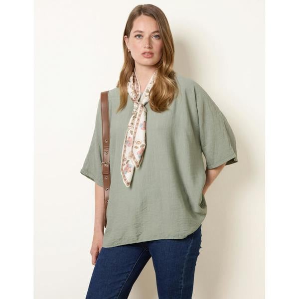 Blue Vanilla Scarf Viscose Top