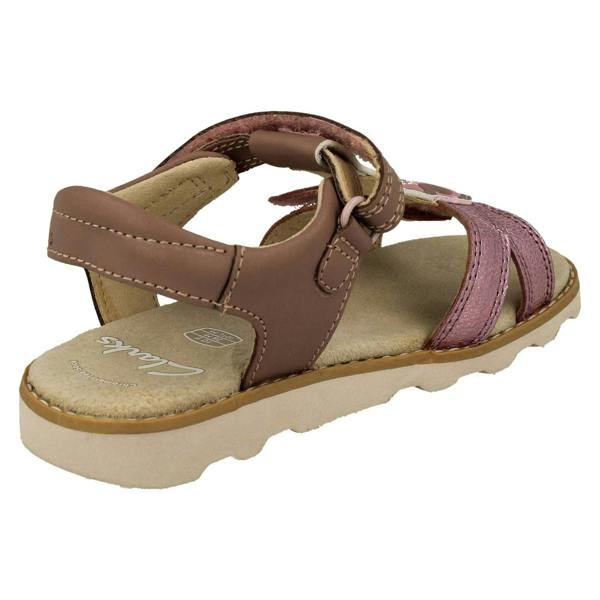 Clarks Girls Clarks Hook & Loop Sandals With Seahorse Motif Crown Brill
