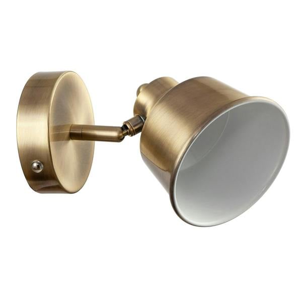 Modern Antique Brass Wireless Rechargeable Dimmable Spot Wall Light Image 3