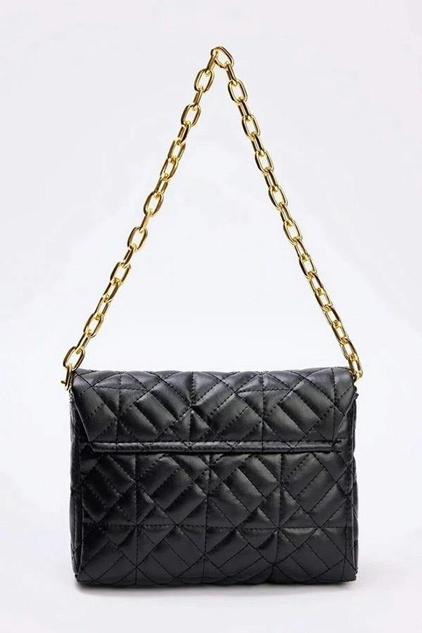 WOVCOR Quilted Chain Strap Hand and Shoulder Bag