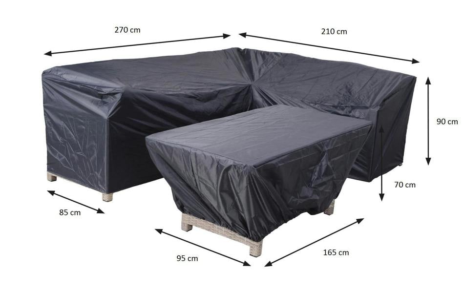 Coverit Lounge Dining 2 Piece Set Protective Weather Cover 270cm x 210cm x 85cm x 90cm & 165cm x 95cm x 70cm