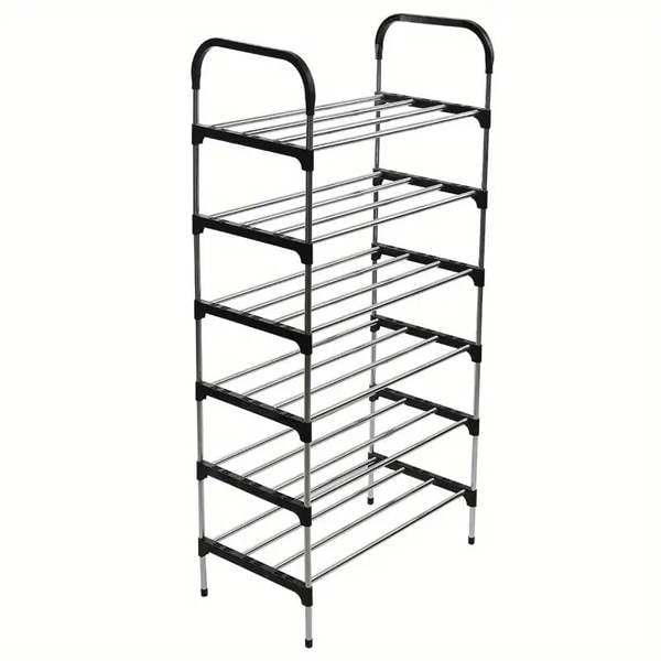 Dyzi 6-Tier Metal Shoe Rack – Freestanding Heavy Duty Storage Shelf