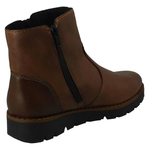 Rieker Ladies Rieker Antistress Double Zip Ankle Boots 44950