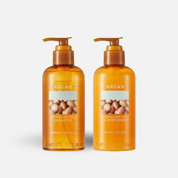 Nature Republic ARGAN ESSENTIAL MOISTURE REPAIRING CONDITIONER and shampoo 300ml	