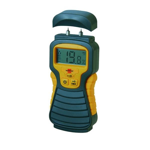 Brennenstuhl Moisture Detector Damp Meter Moisture Tester for Wood, Walls, Plaster - Digital LCD Display