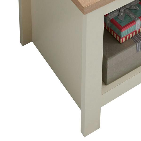 Timber Art Design Lisbon Modern Lamp Side Table with Open Shelf