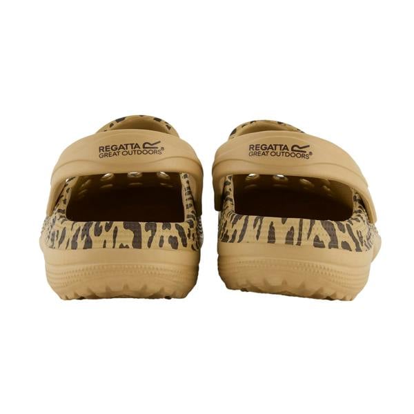 Regatta Womens/Ladies Sakari Leopard Print Clogs - Multicoloured - 