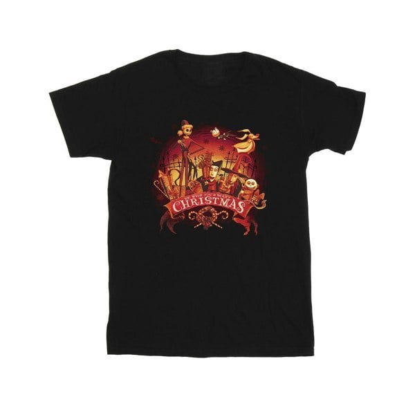 Disney Mens The Nightmare Before Christmas Scary Christmas T-Shirt - Black