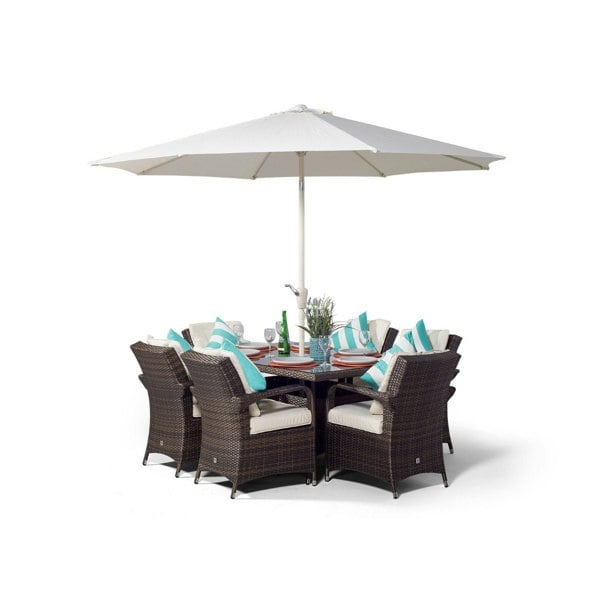 Giardino Arizona Rectangular 6 Seater Rattan Patio Dining Set