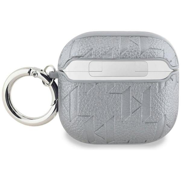Karl Lagerfeld Monogram Choupette Head Case for AirPods 4 Silver - KLA4PGCHPS