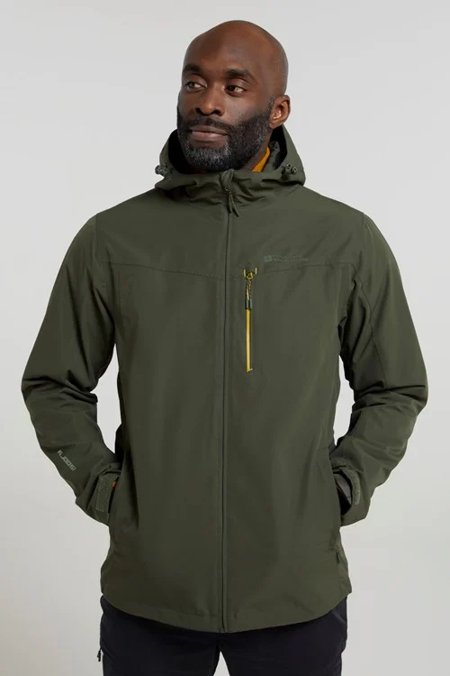 Mountain Warehouse Mens Brisk Extreme Waterproof Jacket - Green