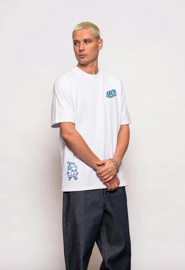 Fresh Couture Milk T-Shirt - White