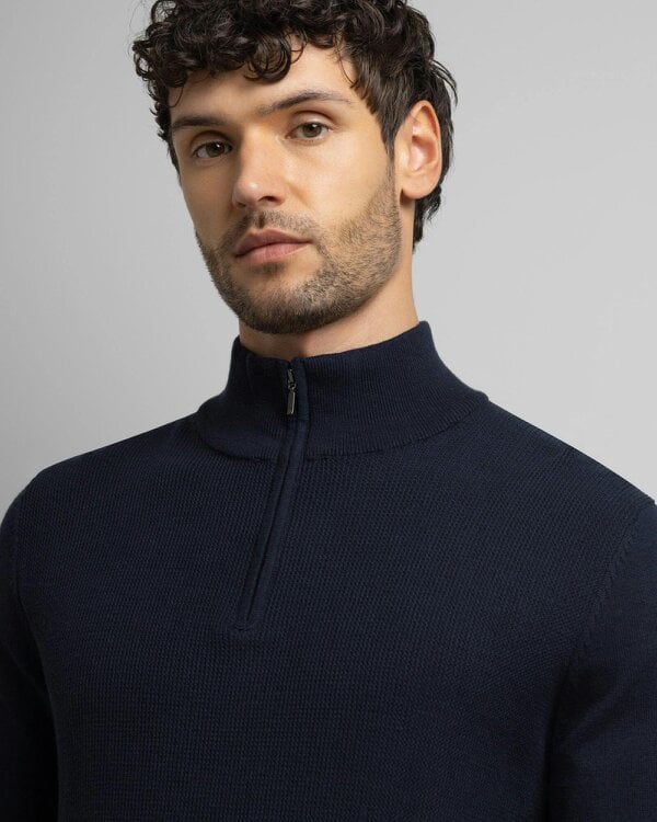 Steel & Jelly Knitted 1/4 Zip Jumper