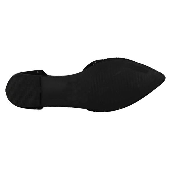 Savannah Ladies Savannah Flat T-Bar Buckle Strap Pointed Shoes