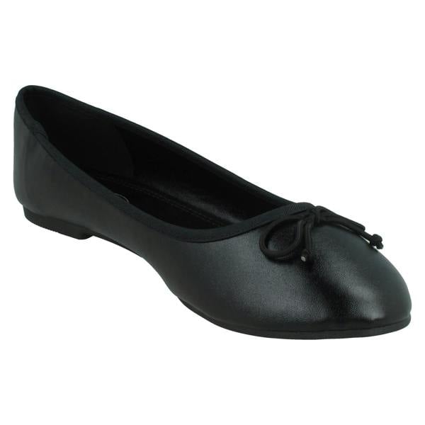 Spot On Ladies Spot On Ballerinas With Small Bow Detail F80397