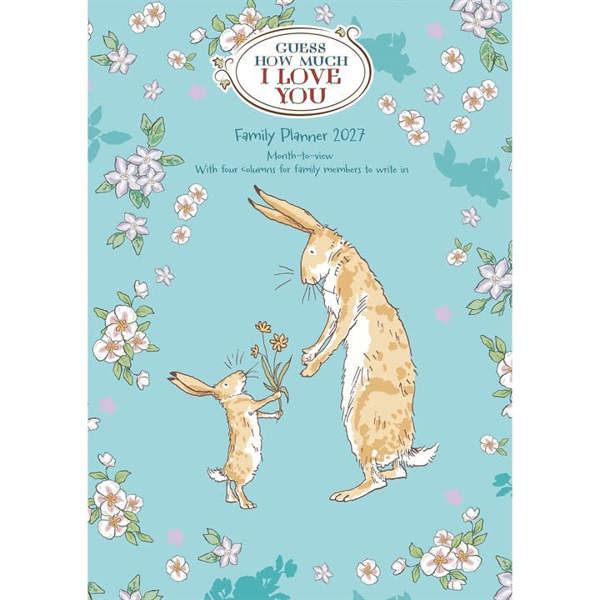 Guess How Much I Love You A3 Family Planner 2027, Family Planners, Month To View, History & Literature, Gift