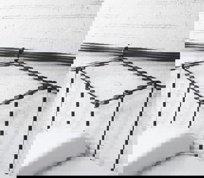 Flintshire Furniture Axton 3ft Day Bed Black Metal Bed Frame