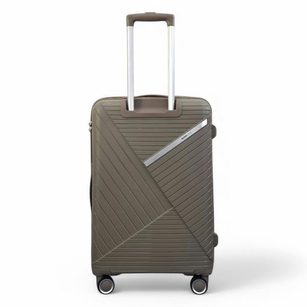 Infinity Luggage Robust PP Hard Shell 8 Wheels Luggage Travel Holiday Cabin Suitcase Set