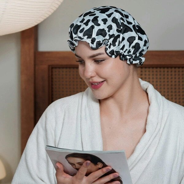 Shower Cap - Cow Print